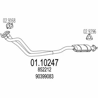 Mts 01.10247 Exhaust pipe 0110247