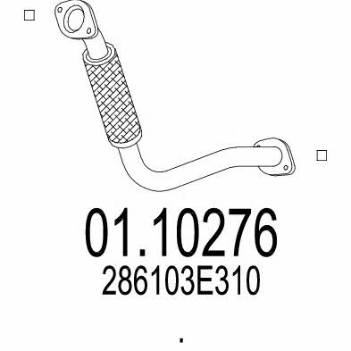 Mts 01.10276 Exhaust pipe 0110276
