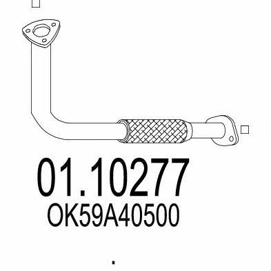 Mts 01.10277 Exhaust pipe 0110277