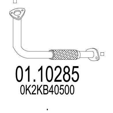 Mts 01.10285 Exhaust pipe 0110285