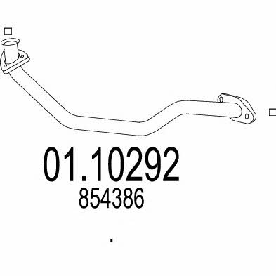 Mts 01.10292 Exhaust pipe 0110292