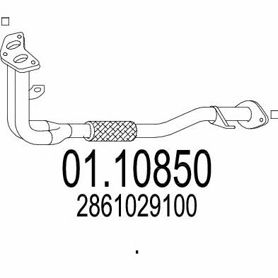 Mts 01.10850 Exhaust pipe 0110850