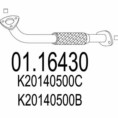 Mts 01.16430 Exhaust pipe 0116430