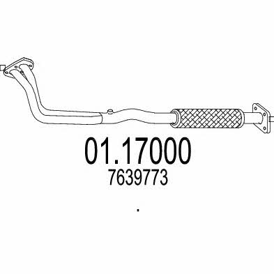 Mts 01.17000 Exhaust pipe 0117000