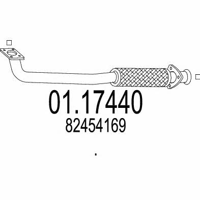 Mts 01.17440 Exhaust pipe 0117440