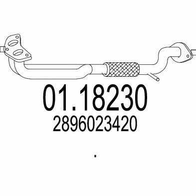 Mts 01.18230 Exhaust pipe 0118230