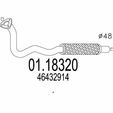 Mts 01.18320 Exhaust pipe 0118320