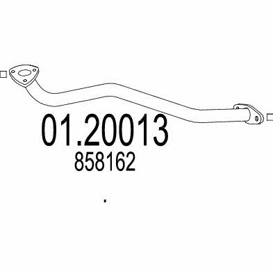 Mts 01.20013 Exhaust pipe 0120013