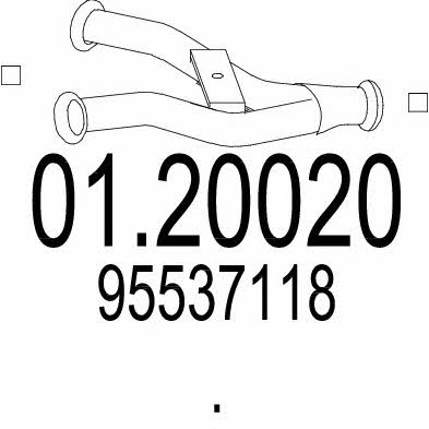 Mts 01.20020 Exhaust pipe 0120020