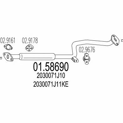 Mts 01.58690 Central silencer 0158690