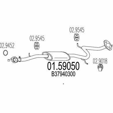 Mts 01.59050 Central silencer 0159050