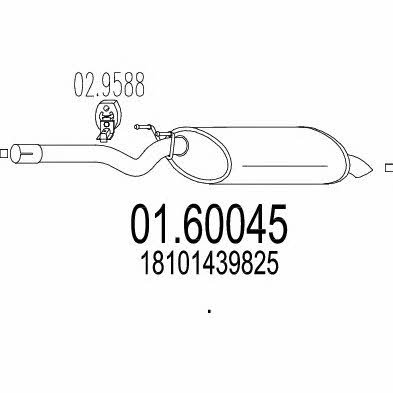 Mts 01.60045 End Silencer 0160045