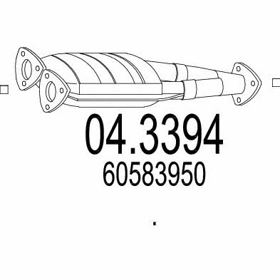 Mts 04.3394 Catalytic Converter 043394