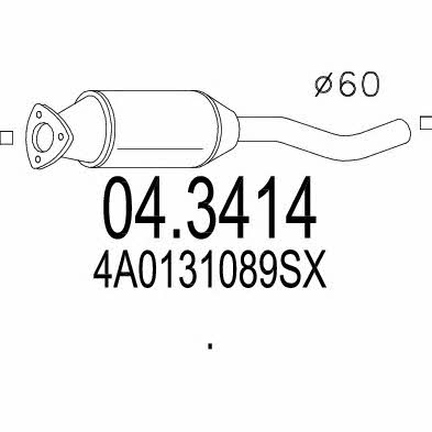 Mts 04.3414 Catalytic Converter 043414