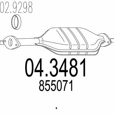 Mts 04.3481 Catalytic Converter 043481