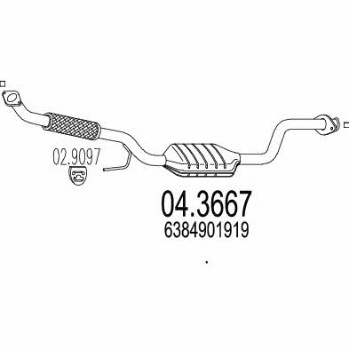 Mts 04.3667 Catalytic Converter 043667