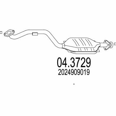 Mts 04.3729 Catalytic Converter 043729