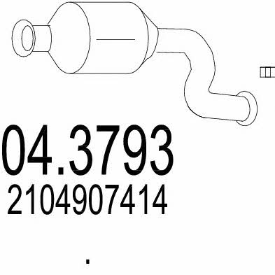 Mts 04.3793 Catalytic Converter 043793