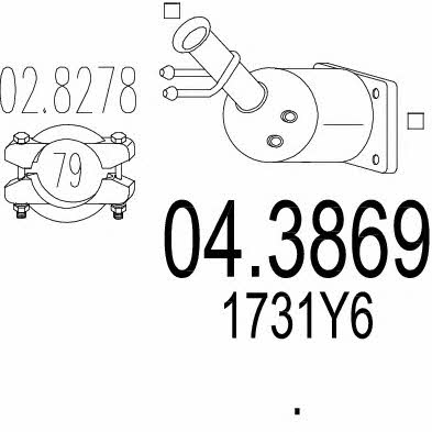 Mts 04.3869 Catalytic Converter 043869