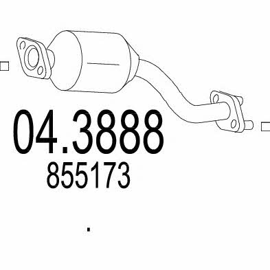 Mts 04.3888 Catalytic Converter 043888