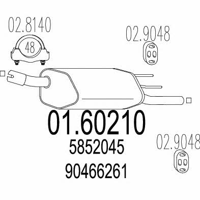 Mts 01.60210 End Silencer 0160210