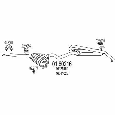 Mts 01.60216 End Silencer 0160216