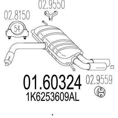 Mts 01.60324 End Silencer 0160324