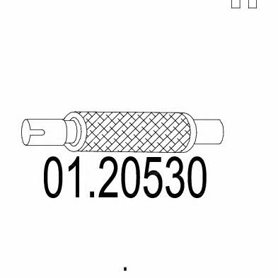 Mts 01.20530 Corrugated pipe 0120530