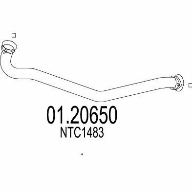 Mts 01.20650 Exhaust pipe 0120650