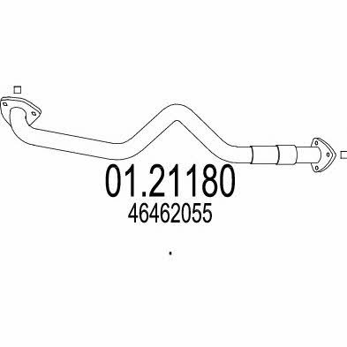 Mts 01.21180 Exhaust pipe 0121180