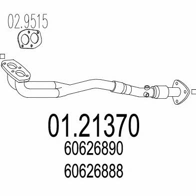 Mts 01.21370 Exhaust pipe 0121370