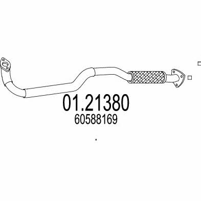 Mts 01.21380 Exhaust pipe 0121380