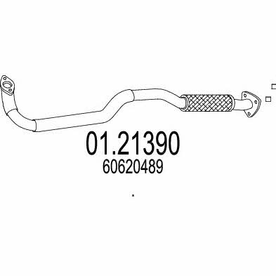 Mts 01.21390 Exhaust pipe 0121390