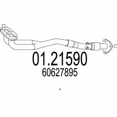 Mts 01.21590 Exhaust pipe 0121590