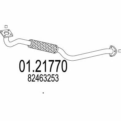 Mts 01.21770 Exhaust pipe 0121770