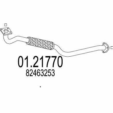 Mts 01.21770 Exhaust pipe 0121770