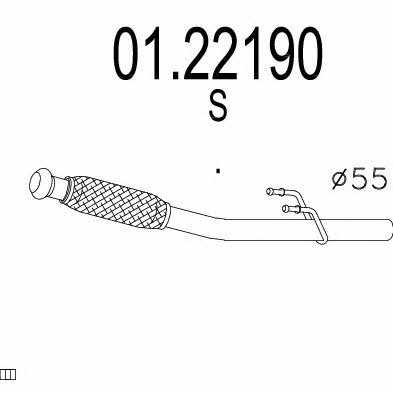 Mts 01.22190 Exhaust pipe 0122190