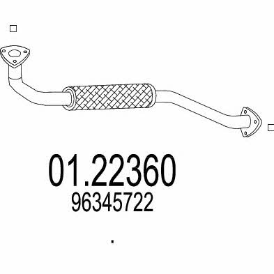 Mts 01.22360 Exhaust pipe 0122360