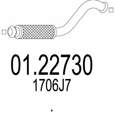 Mts 01.22730 Exhaust pipe 0122730