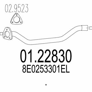 Mts 01.22830 Exhaust pipe 0122830