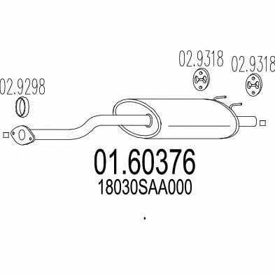 Mts 01.60376 End Silencer 0160376