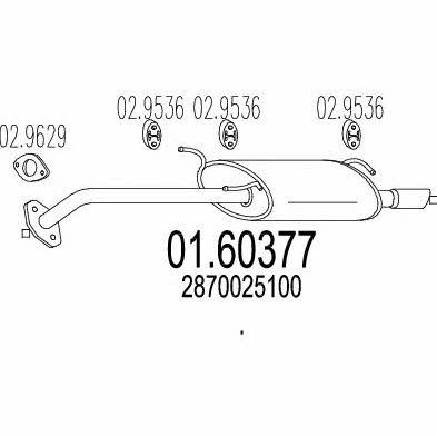 Mts 01.60377 End Silencer 0160377