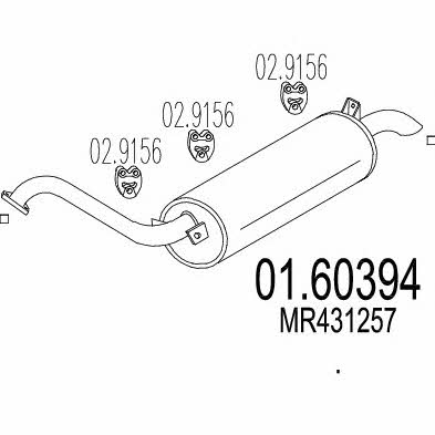 Mts 01.60394 End Silencer 0160394