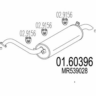 Mts 01.60396 End Silencer 0160396