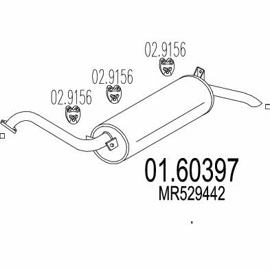 Mts 01.60397 End Silencer 0160397