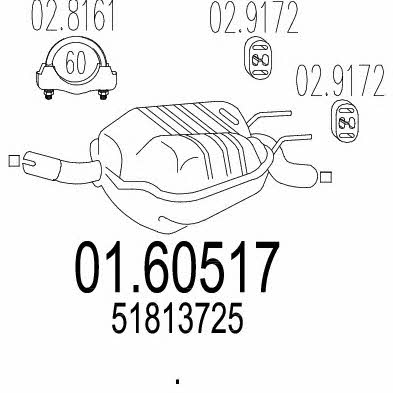 Mts 01.60517 End Silencer 0160517