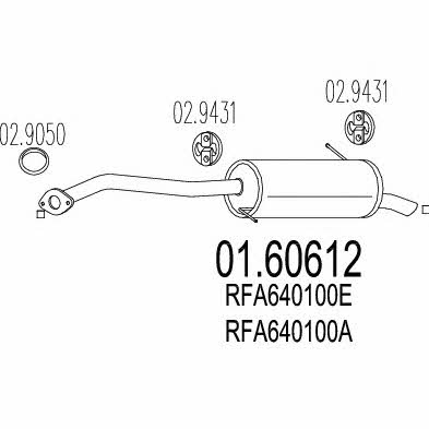 Mts 01.60612 End Silencer 0160612