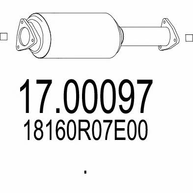 Mts 17.00097 Diesel particulate filter DPF 1700097