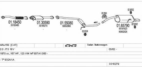 C010279007746 Mts Exhaust system