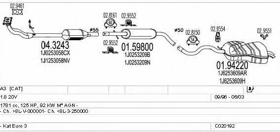C020192000557 Mts Exhaust system